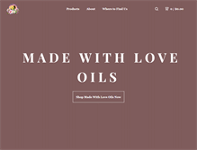 Tablet Screenshot of madewithloveoils.com